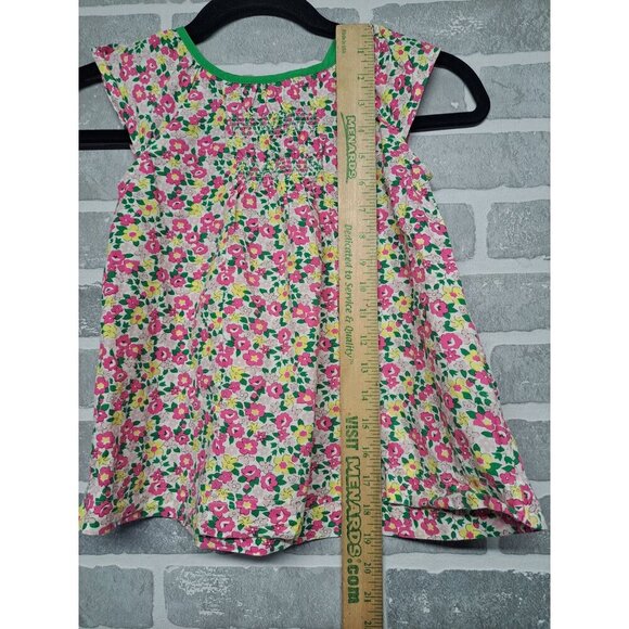 Mini Boden Shirred Girls Floral Cap Sleeve‎ Top Tunic Size 6-7Y 100% Cotton - Picture 6 of 9
